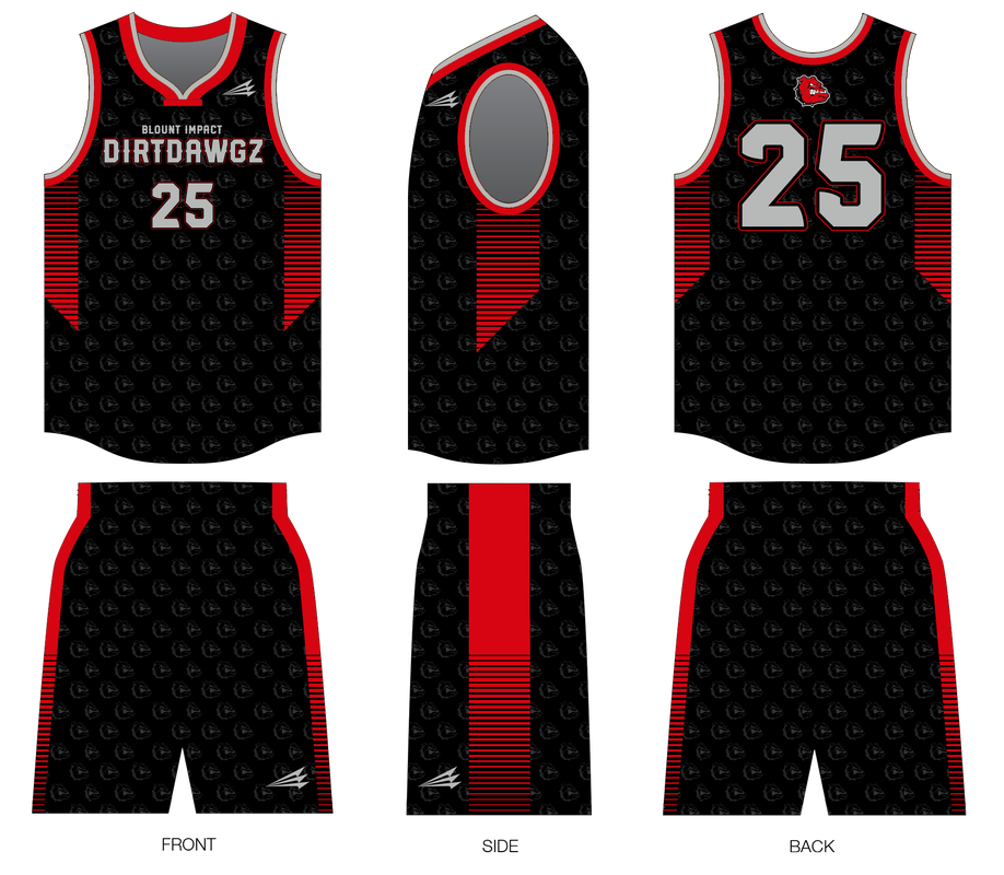 Blount Impact Dirtdawgz Custom Modern Basketball Jerseys
