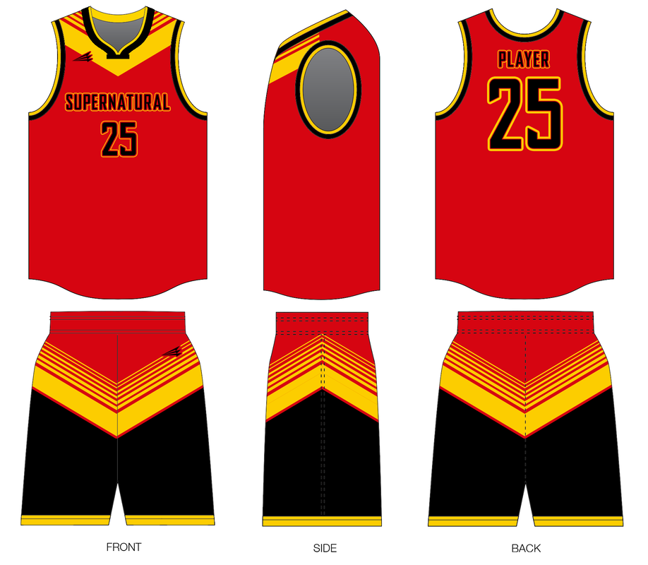 Supernatural Custom Modern Basketball Jersey