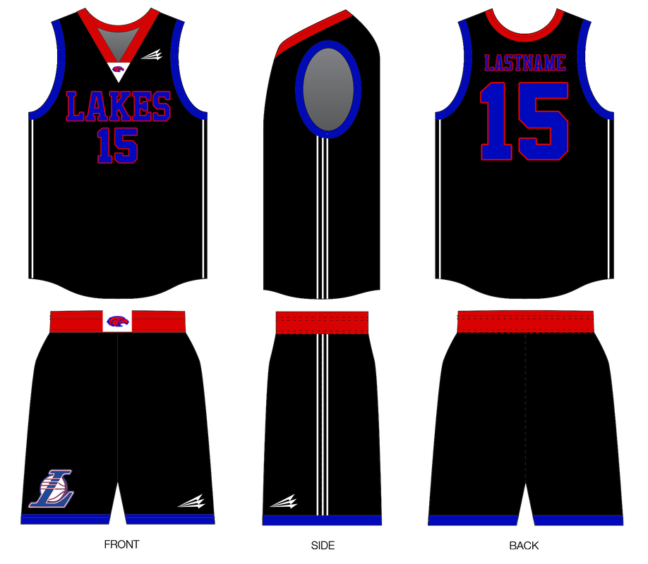 Lakes Lady Eagles Custom Basketball Jerseys