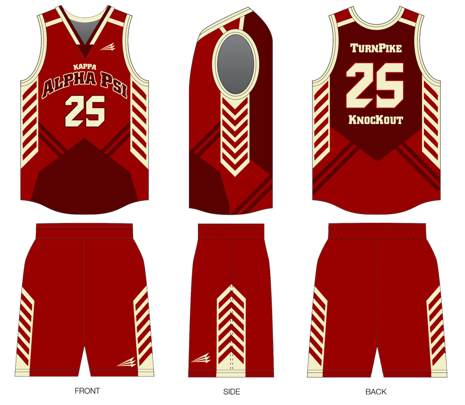 Kappa Alpha Psi Custom Modern Basketball Jerseys
