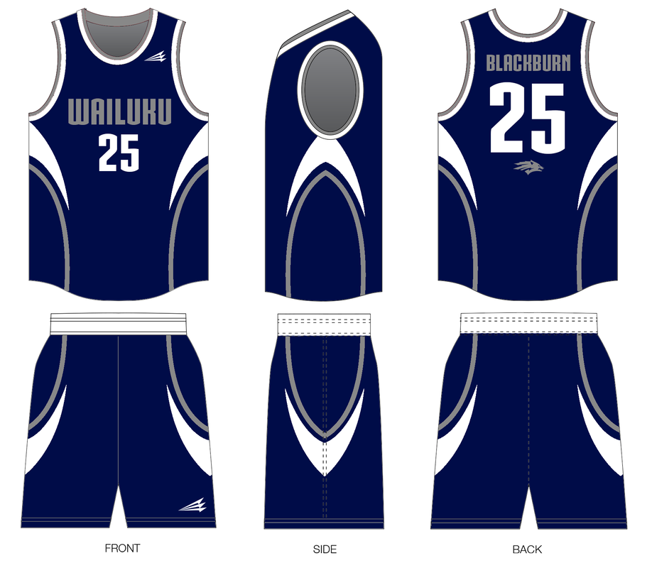 Wailuku Wolfpack Custom Modern Basketball Jerseys